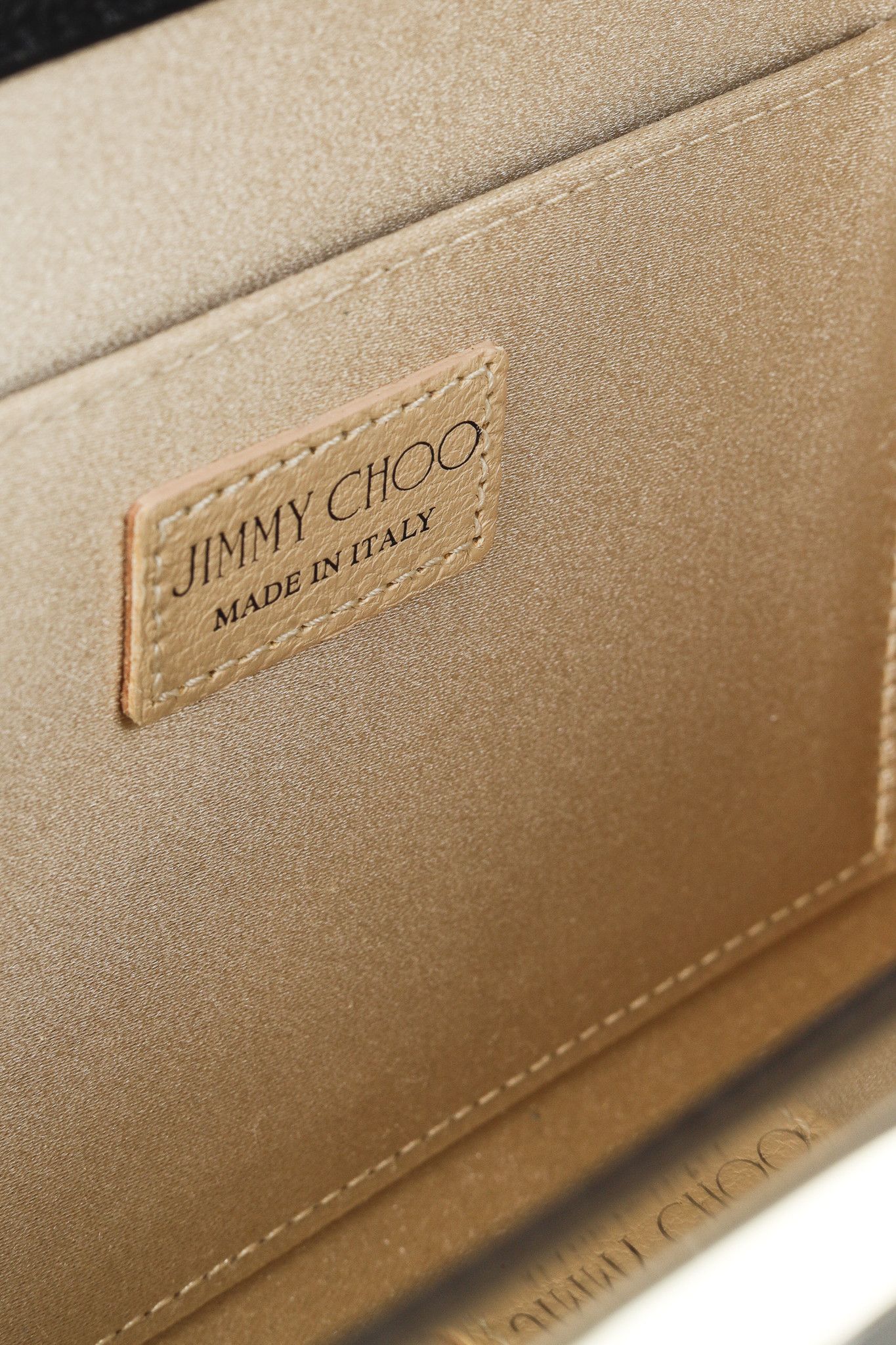Jimmy Choo Jimmy Choo Cayla Gold Black-Lace Snakeskin-Trim Clutch Size ONE SIZE - 6 Thumbnail