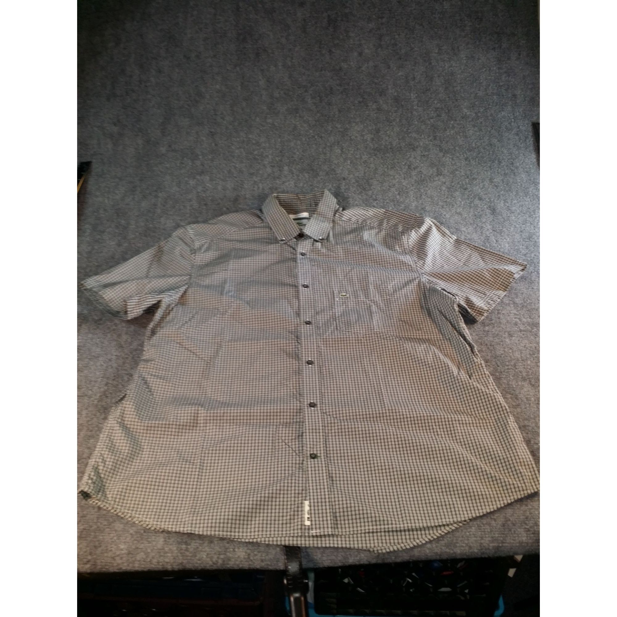 Lacoste Lacoste Button Up Shirt Men Sz XL 44 EU Multicolor Short Sle Size US XL / EU 56 / 4 - 1 Thumbnail