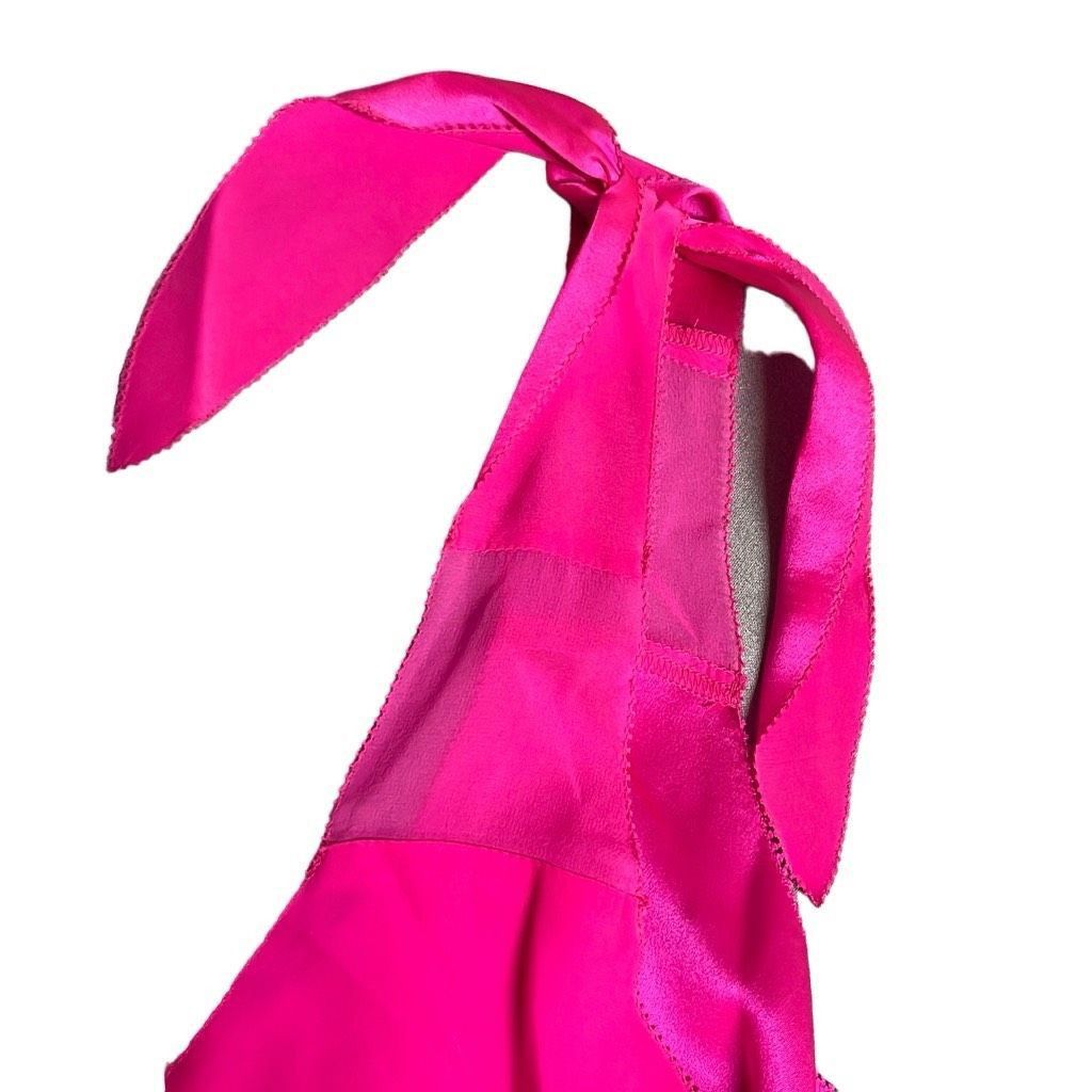 Parker Parker Womens Size Small 100% Silk Tank Top Pink Tie Straps Size S / US 4 / IT 40 - 7 Thumbnail
