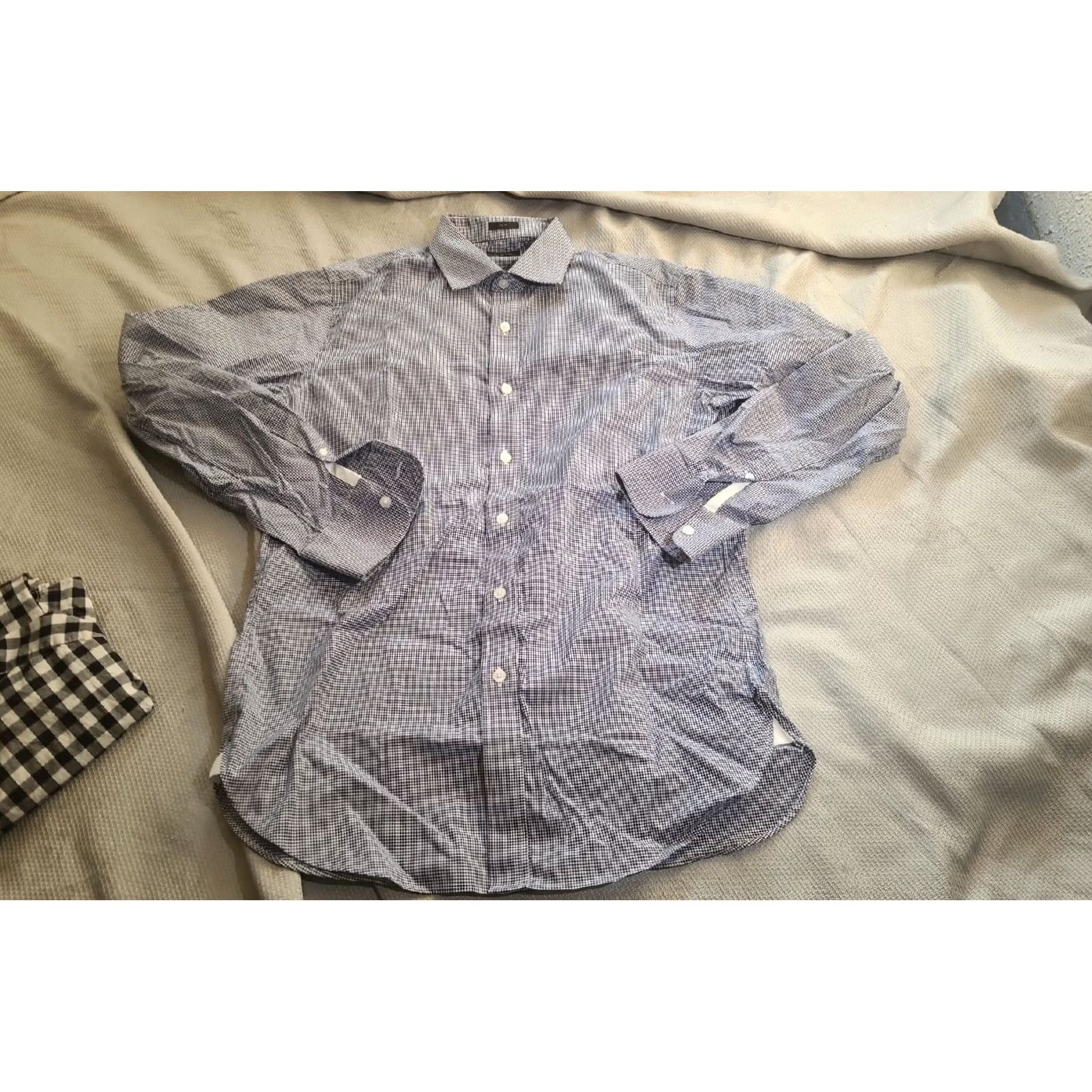 Vintage J Crew Shirt Mens M Tall Blue Cotton Buttoned Collared Long Sleeve Plaid Tops Lot Size US M / EU 48-50 / 2 - 4 Thumbnail