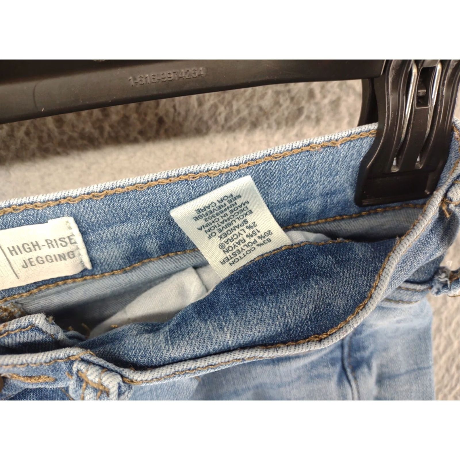 Vintage Mudd Women's Distressed High Rise Ankle Jeggings FLX Stretch Jeans SZ 3 Skinny Stretch Blue Denim 5-Pocket Womens Jegging Jeans Size 26" / US 2 / IT 38 - 5 Thumbnail