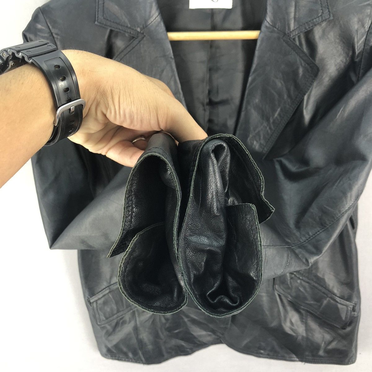 Japanese Brand Sheepskin Rozen Soft Leather Blazer Jacket Size US S / EU 44-46 / 1 - 6 Thumbnail