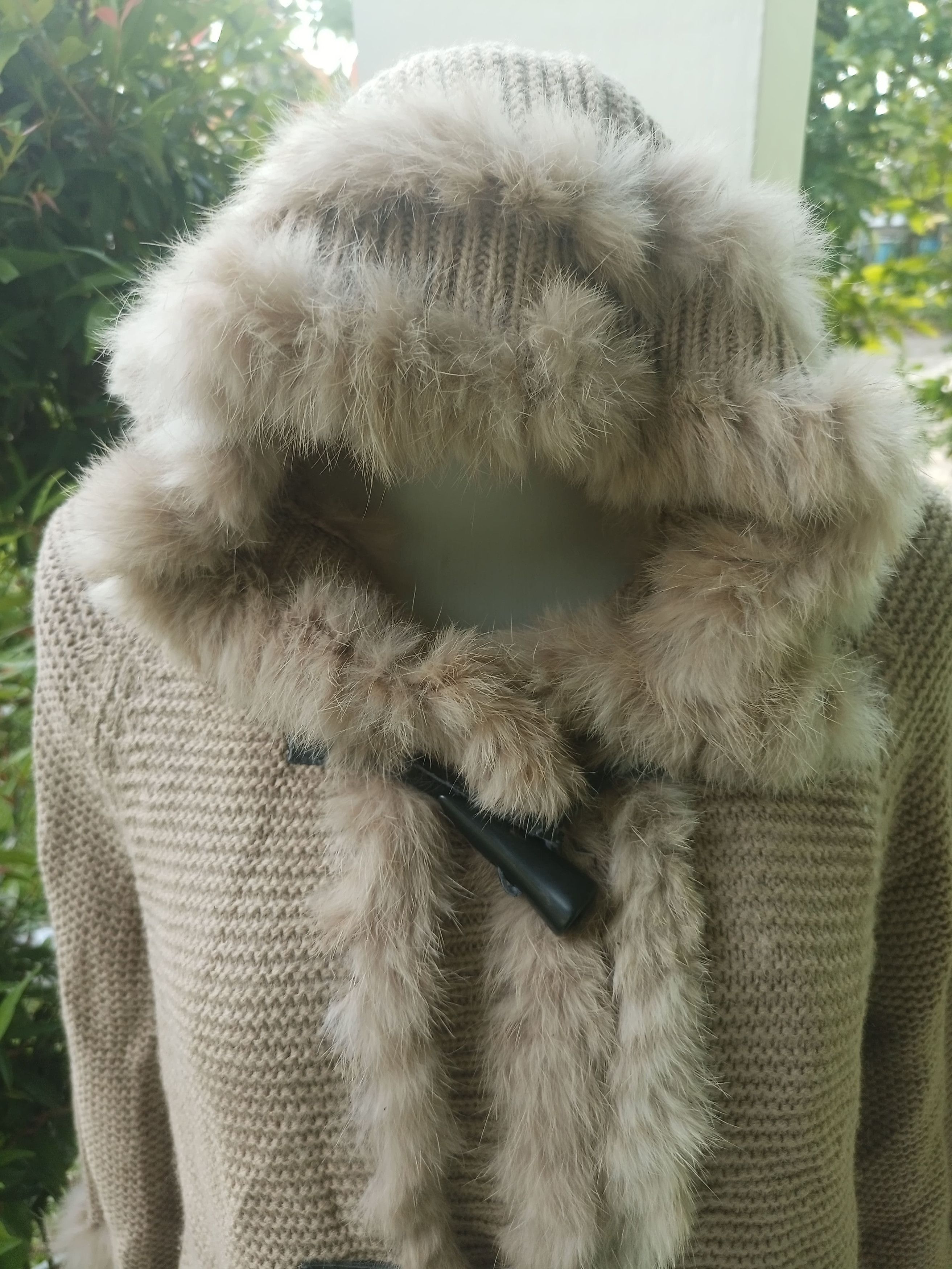 Designer × Japanese Brand VICKY Faux Fur Knit Toggle Jacket Size L / US 10 / IT 46 - 22 Thumbnail