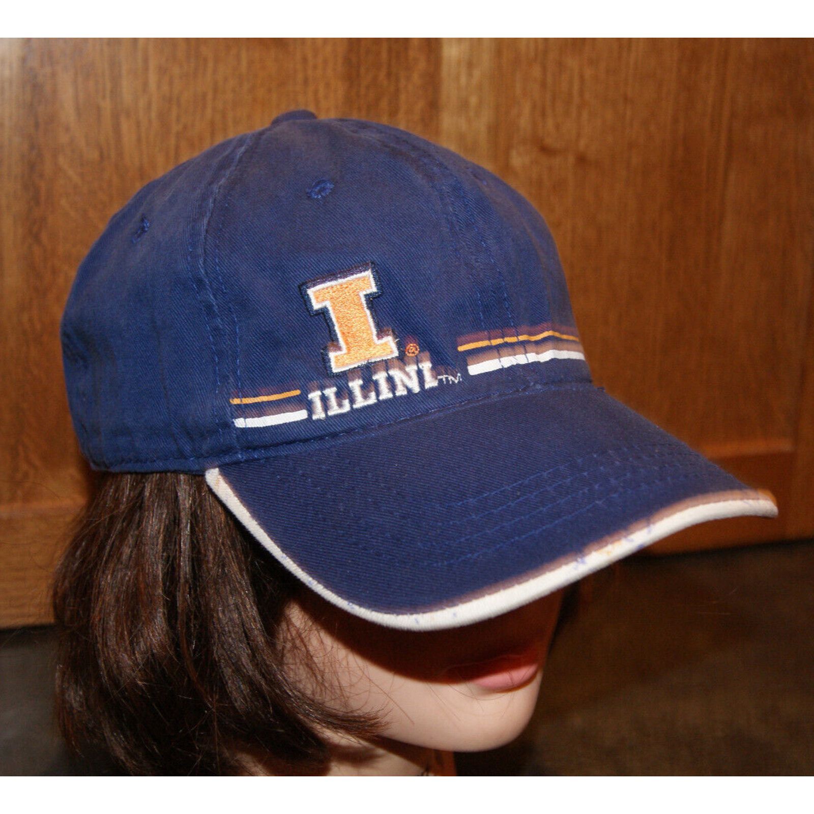 Signatures VTG Y2K ILLINOIS FIGHTING Ladies Fit Strapback Hat Cap Women Size ONE SIZE - 2 Thumbnail