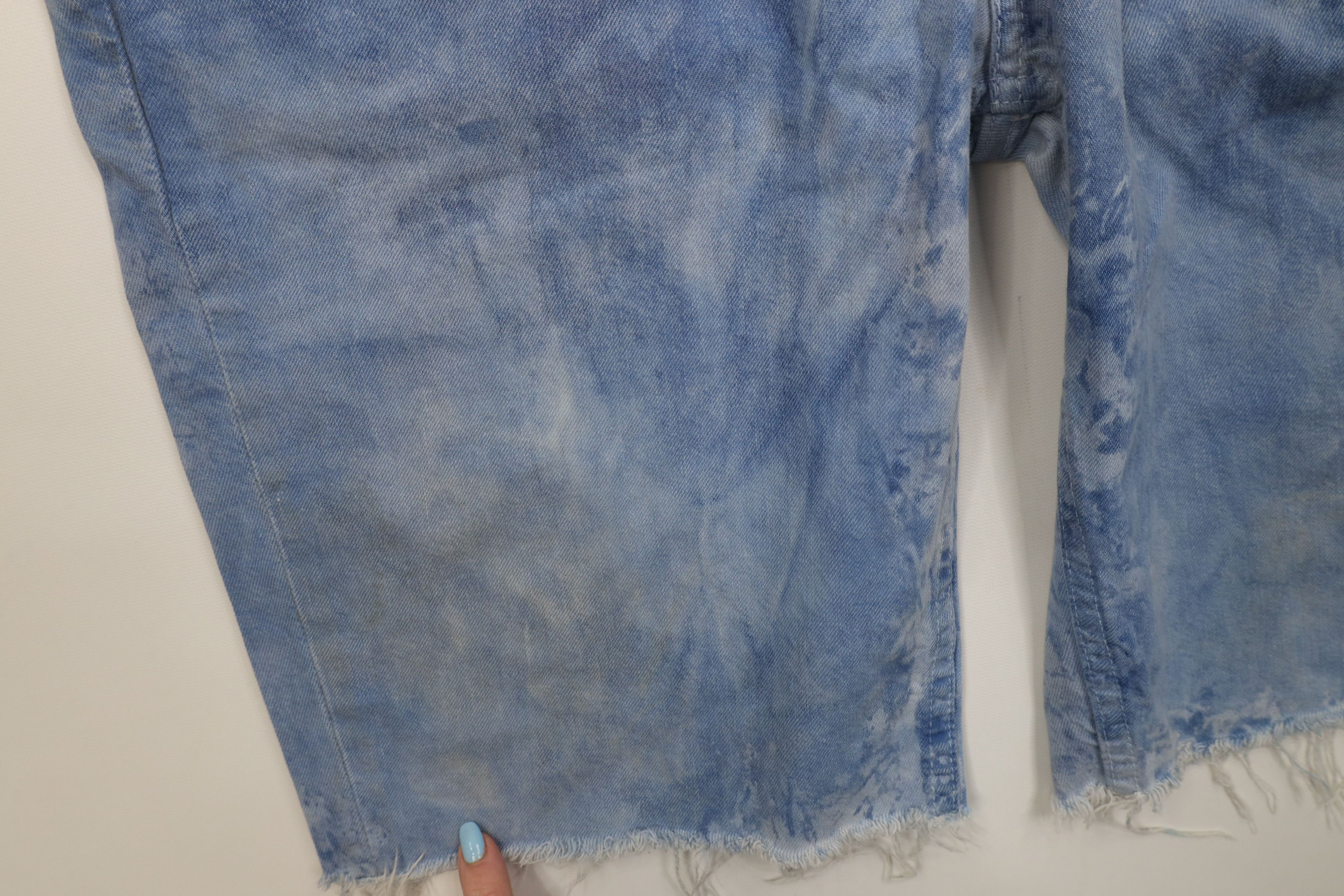Levi's Vintage Y2K Levis 511 Off Acid Wash Denim Jean Shorts Jorts Size US 38 / EU 54 - 6 Thumbnail