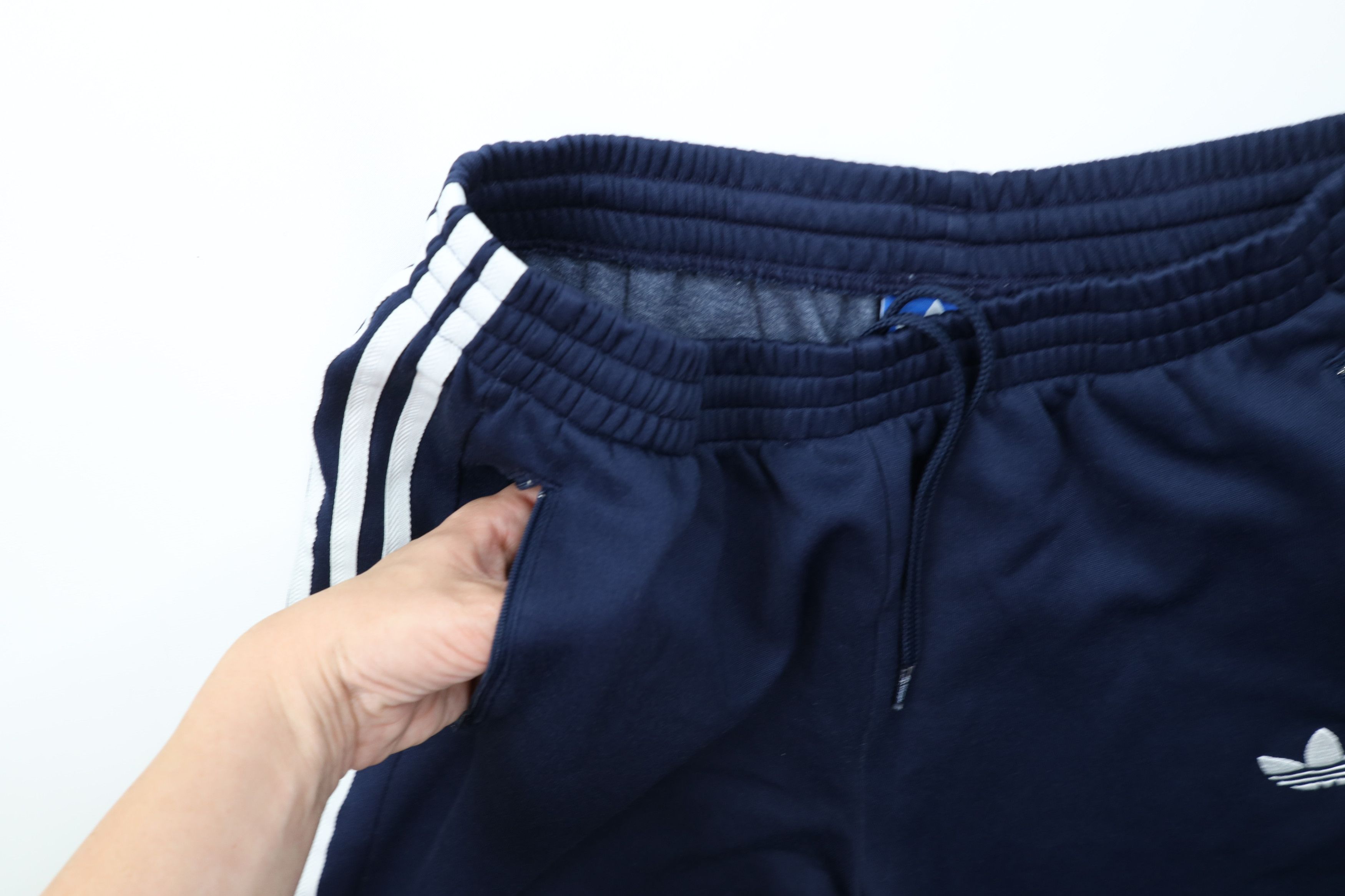 Adidas Vintage Y2K Adidas Striped Wide Leg Sweatpants Pants Blue Size US 36 / EU 52 - 9 Thumbnail