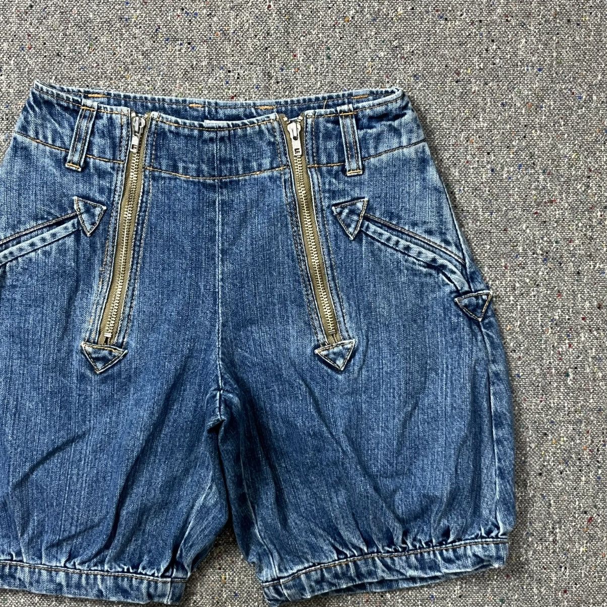 Issey Miyake Issey Miyake Ne-Net Balloon-Style Denim Short Size 28" / US 6 / IT 42 - 2 Thumbnail