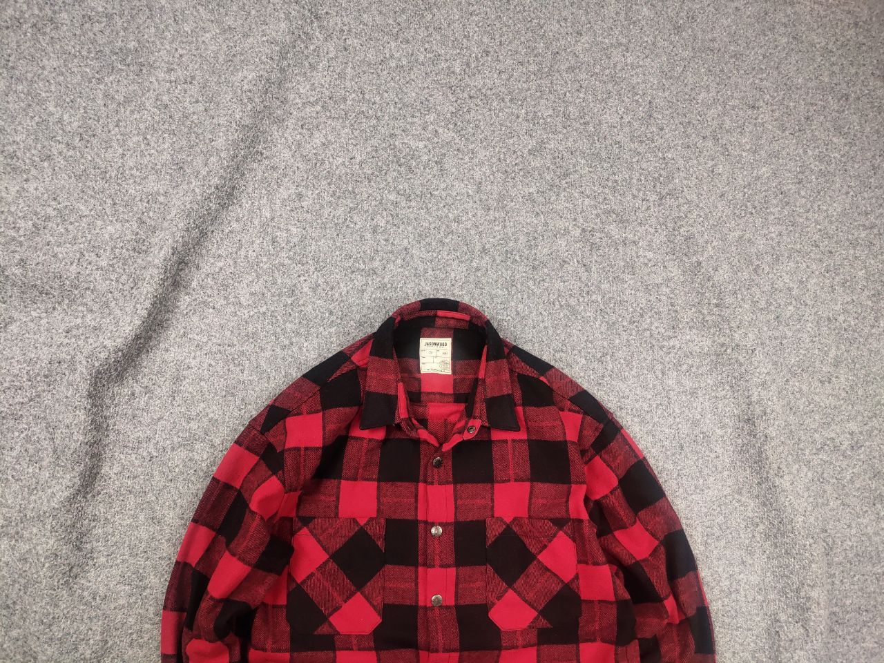 Japanese Brand Jasonwood Vintage Japan Brand Wool Long sleeve Flannel Shirt Size US S / EU 44-46 / 1 - 1 Thumbnail