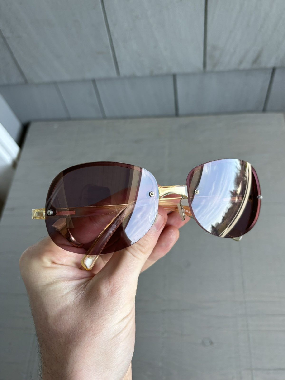 Prada 2000s Prada Eyeglasses SPR 12B Vintage Prada Sunglass Frames Size ONE SIZE - 3 Thumbnail