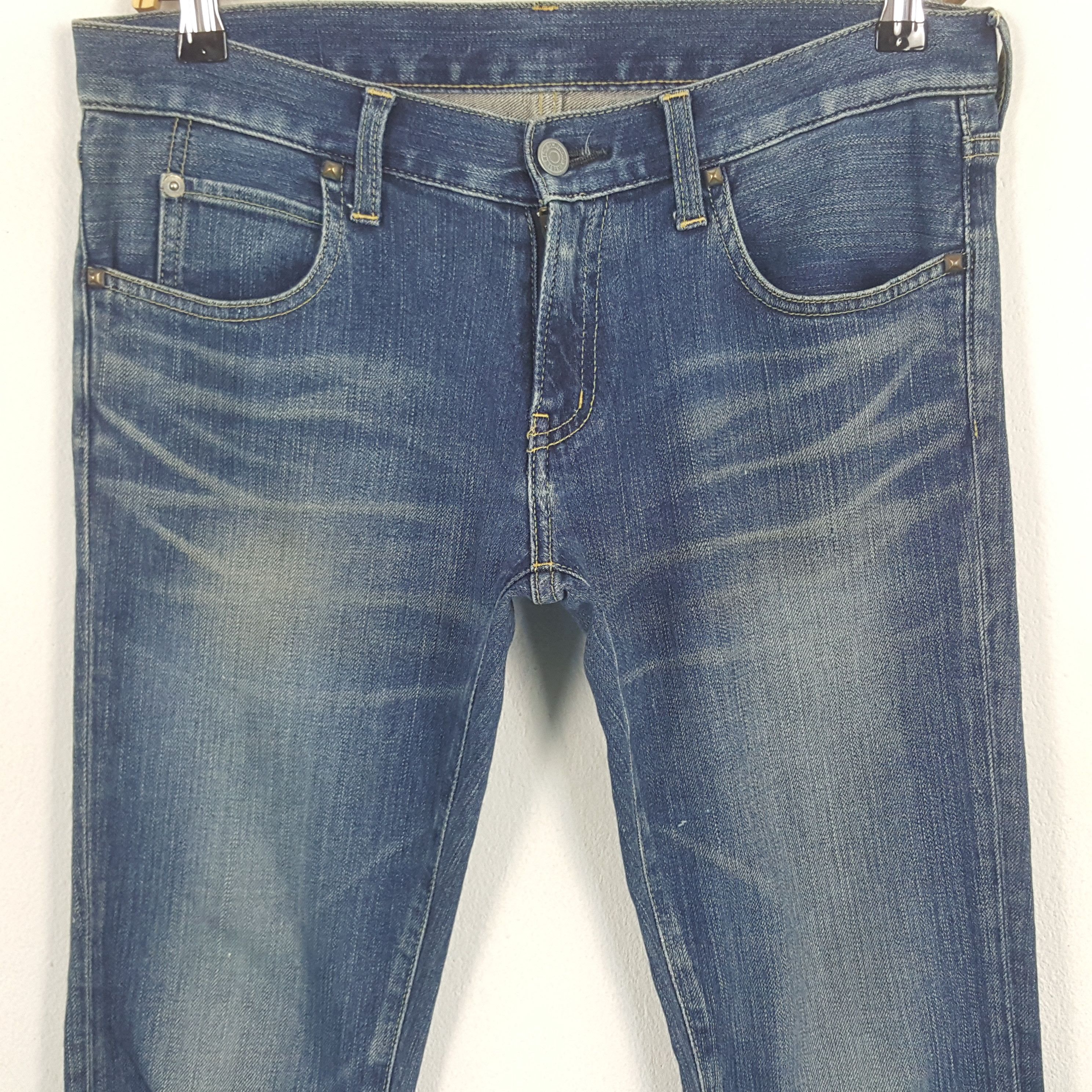 Hysteric Glamour × Japanese Brand × Vintage Vintage Hysteric Glamour Custom Art Uniform Jeans Size US 31 - 5 Thumbnail