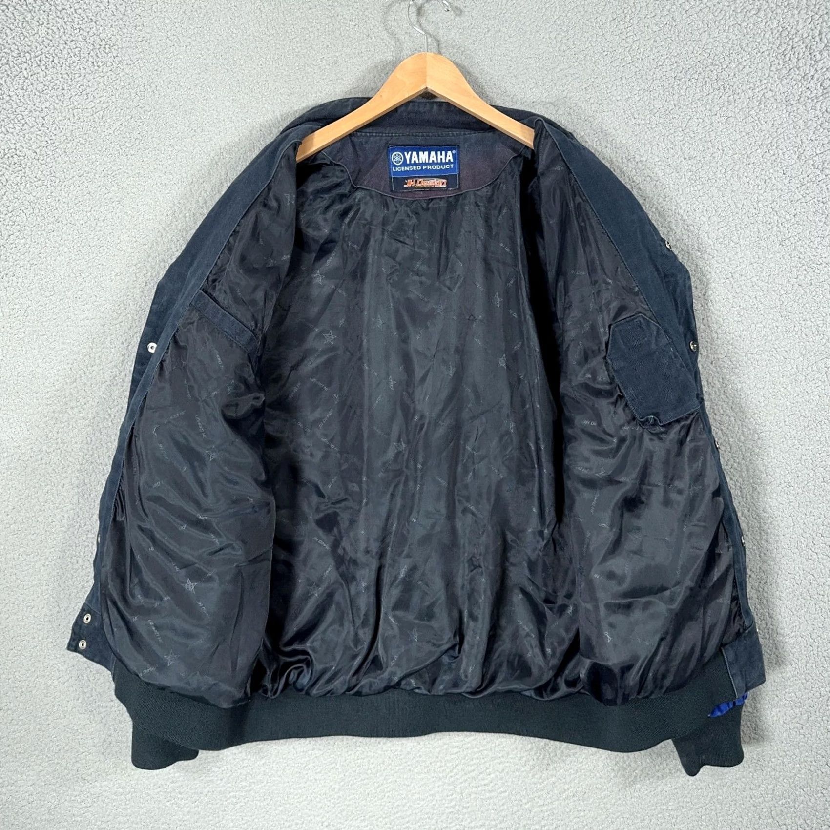 Yamaha VINTAGE Yamaha Racing Jacket Mens XL JH Design Blue Cotton Twill Y2K Moto Biker Size US XL / EU 56 / 4 - 4 Thumbnail