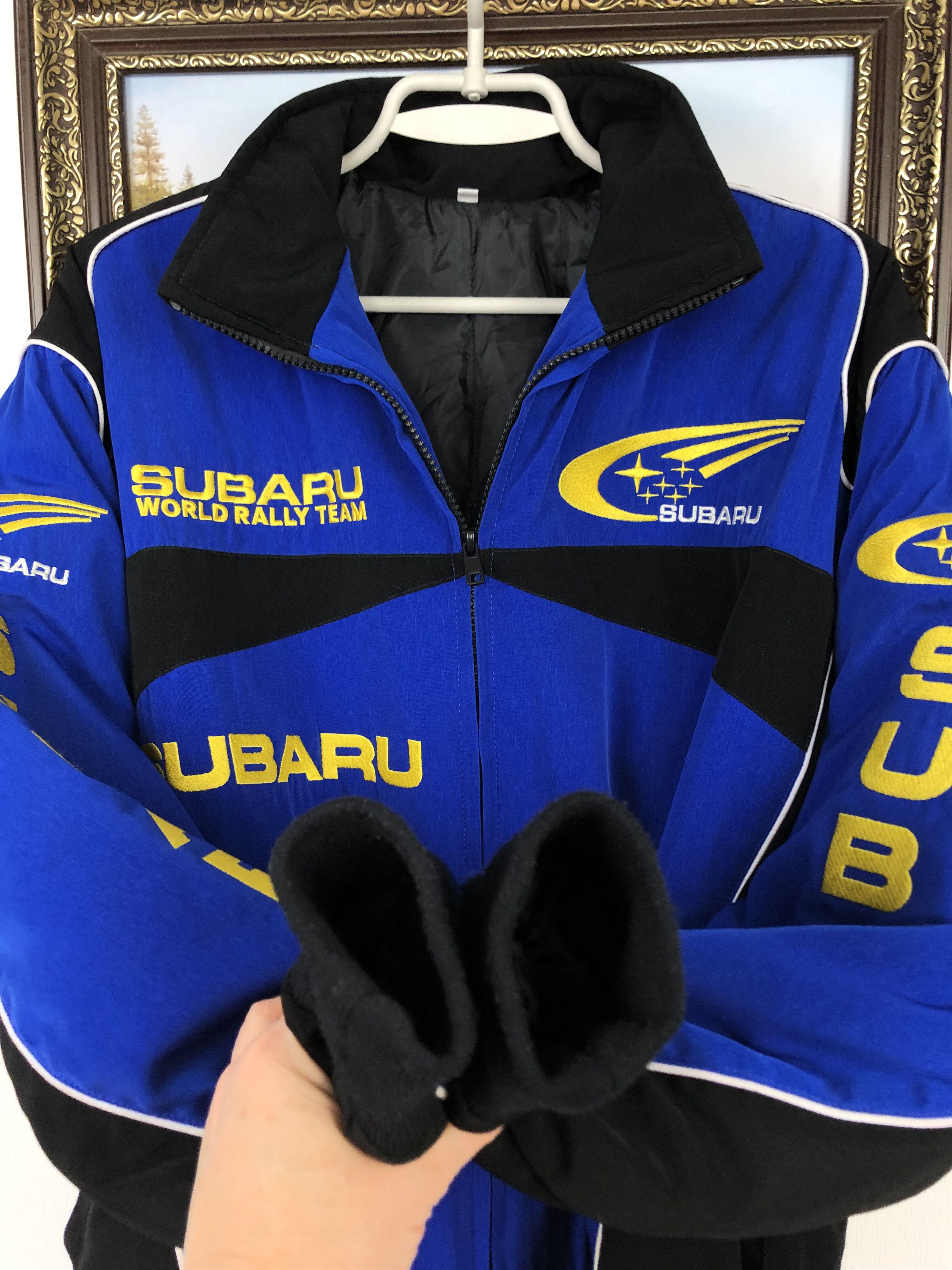 Vintage Vintage Subaru World Rally Team Racing Rare Bomber Jacket Size US L / EU 52-54 / 3 - 12 Thumbnail