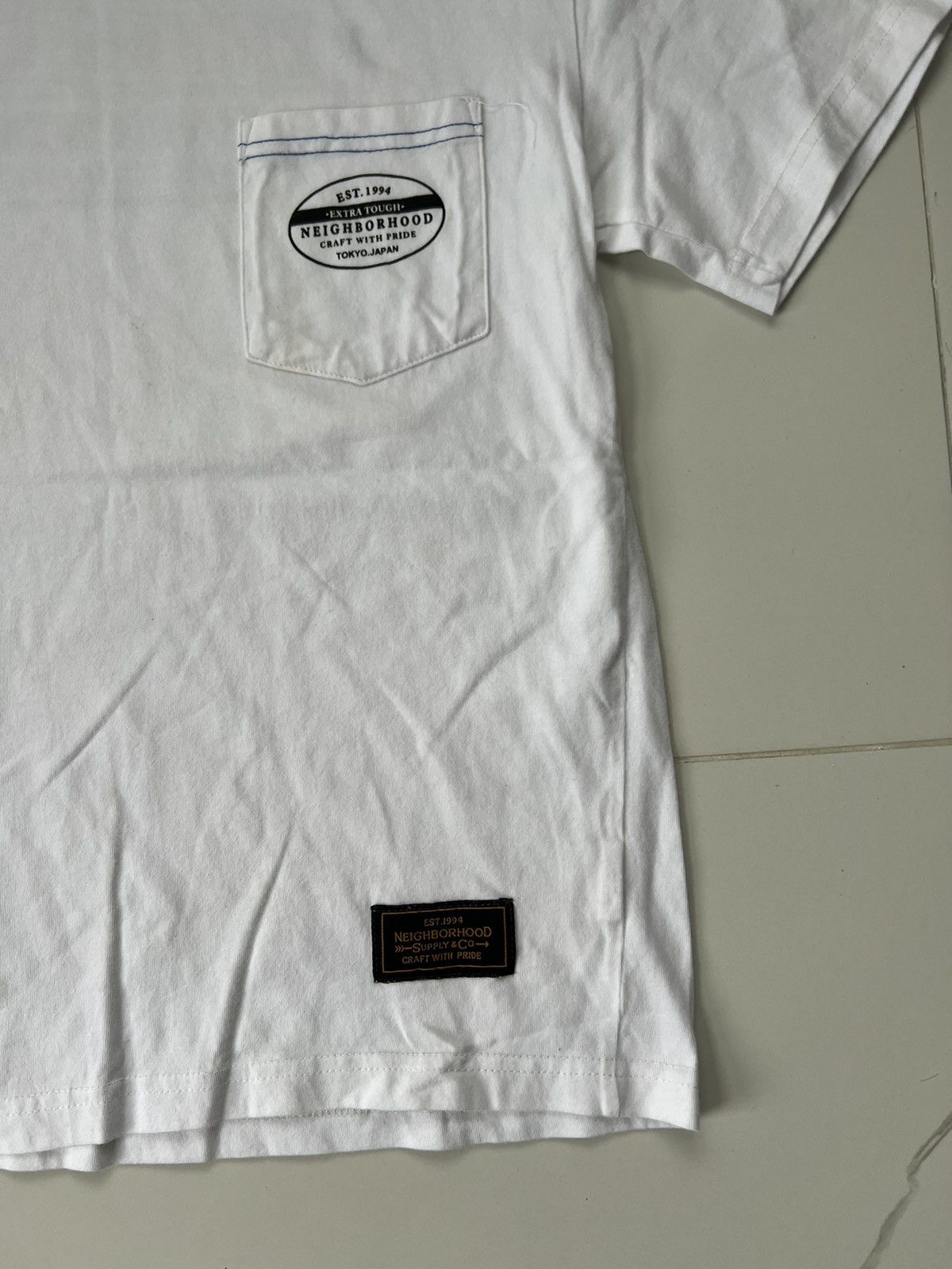 Neighborhood × Vintage 90's NEIGHBORHOOD RARE RETRO Y2K BIG DOUBLE SIDE LOGO TEE Size US S / EU 44-46 / 1 - 3 Thumbnail