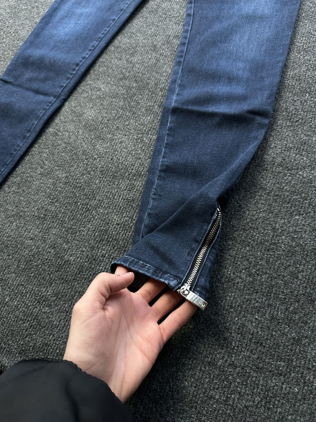 Armani 🚨Y2K WOMEN ARMANI JEANS WITH LOGO AVANT GARDE DENIM PANTS Size 26" / US 2 / IT 38 - 2 Thumbnail
