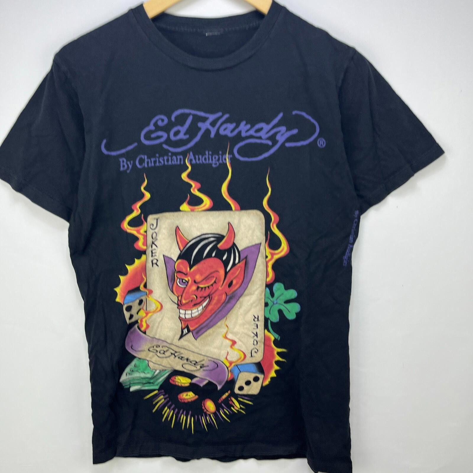 Ed Hardy Vintage Ed Hardy Y2K Dracula Joker T Shirt Medium Size US M / EU 48-50 / 2 - 2 Thumbnail