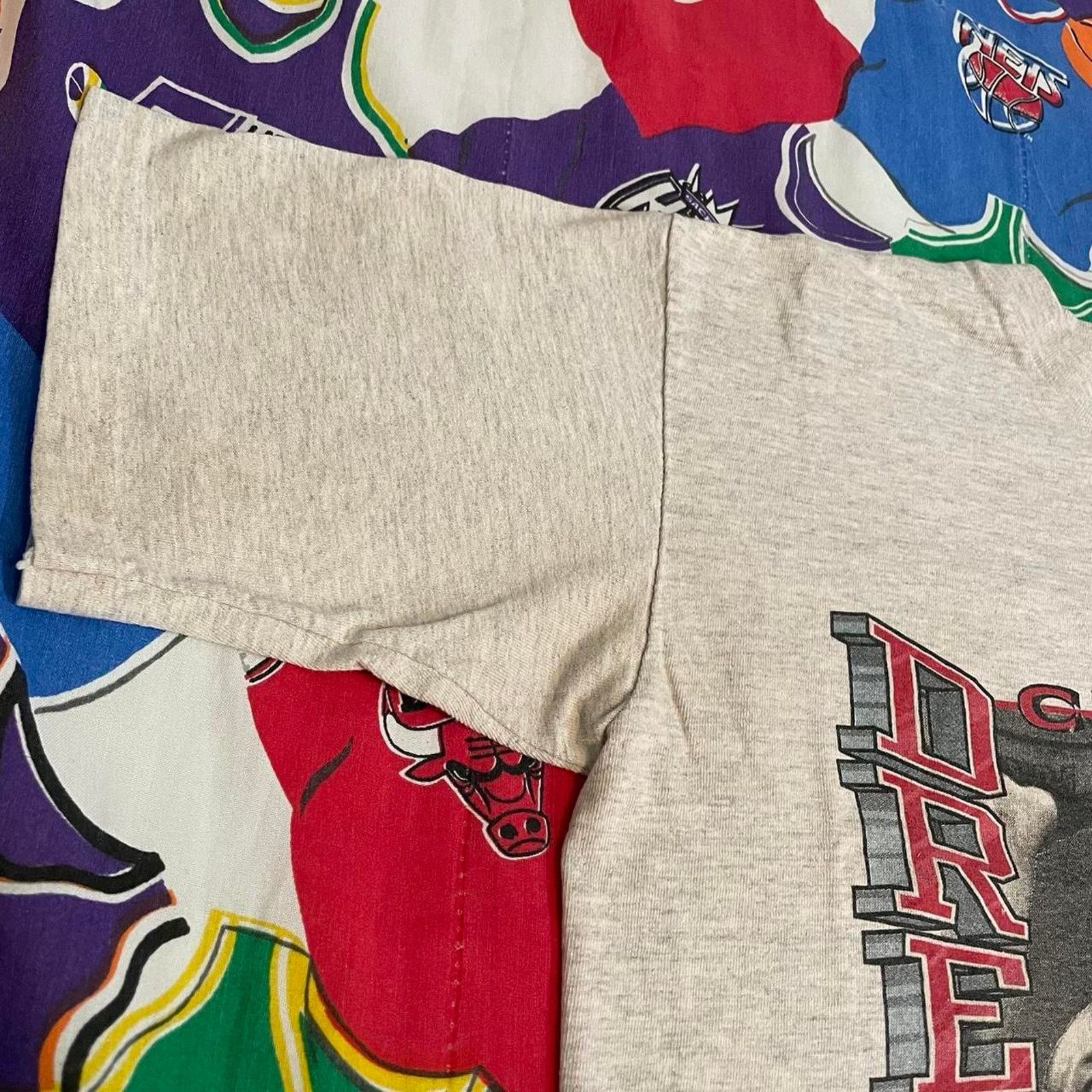 NBA × Salem Sportswear × Vintage Vintage 1992 NBA Clyde Drexler Portland Trail Blazers Tee Size US L / EU 52-54 / 3 - 4 Thumbnail