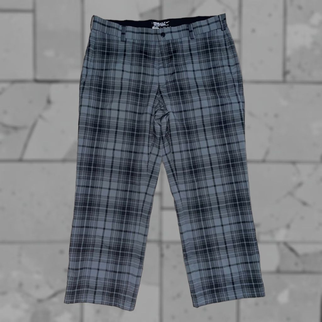 Nike Nike Golf Pants Gray Plaid Dry Fit Men's 34x26 Regular Size US 34 / EU 50 - 1 Thumbnail