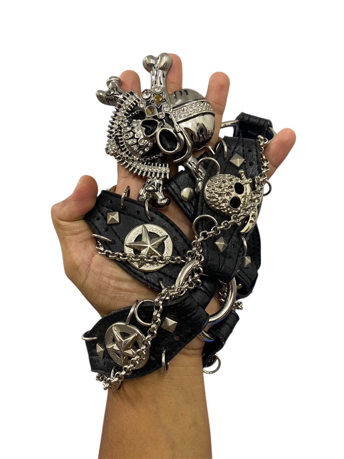 Japanese Brand Japanese Brand bondage belt with stud skull buckle Size ONE SIZE - 7 Thumbnail