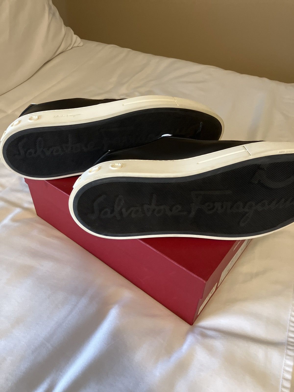 Salvatore Ferragamo Salvatore Ferragamo BORG 0697633 NERO CALF Size US 13 / EU 46 - 5 Thumbnail