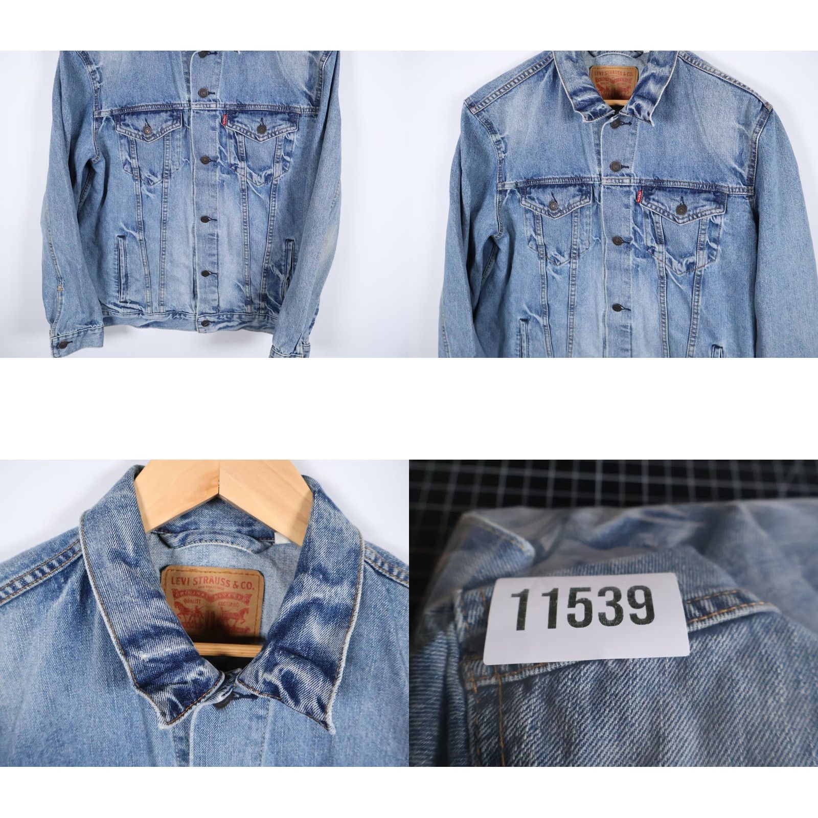 Levi's VINTAGE Levi's Trucker Jacket Denim Classic Retro 72334 XL Men Blue Jeans Jacket Ladies? Mens Size US XL / EU 56 / 4 - 9 Thumbnail