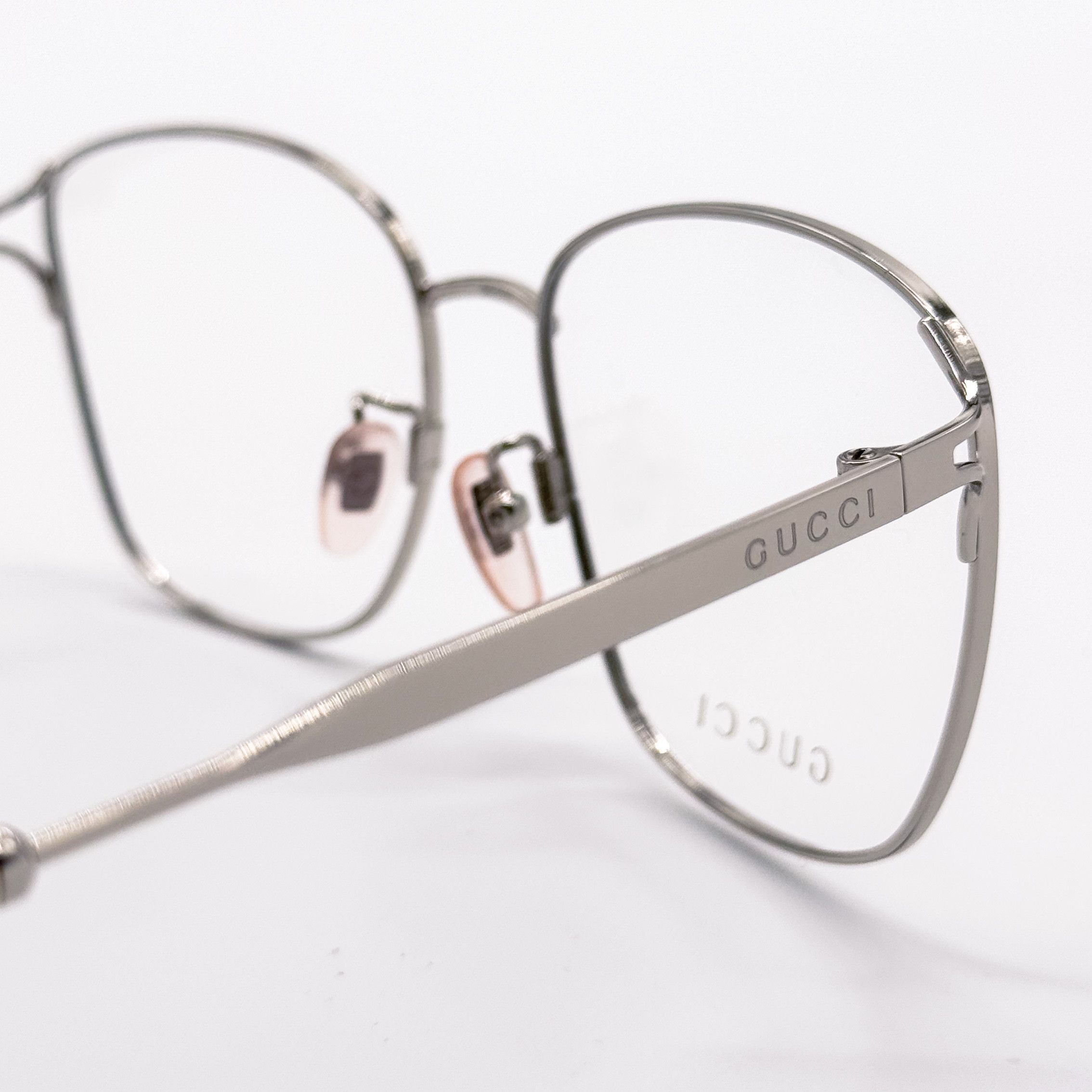 Gucci NEW GUCCI GG0819OA 003 WOMEN SILVER EYEGLASSES GUCCI Size ONE SIZE - 6 Thumbnail