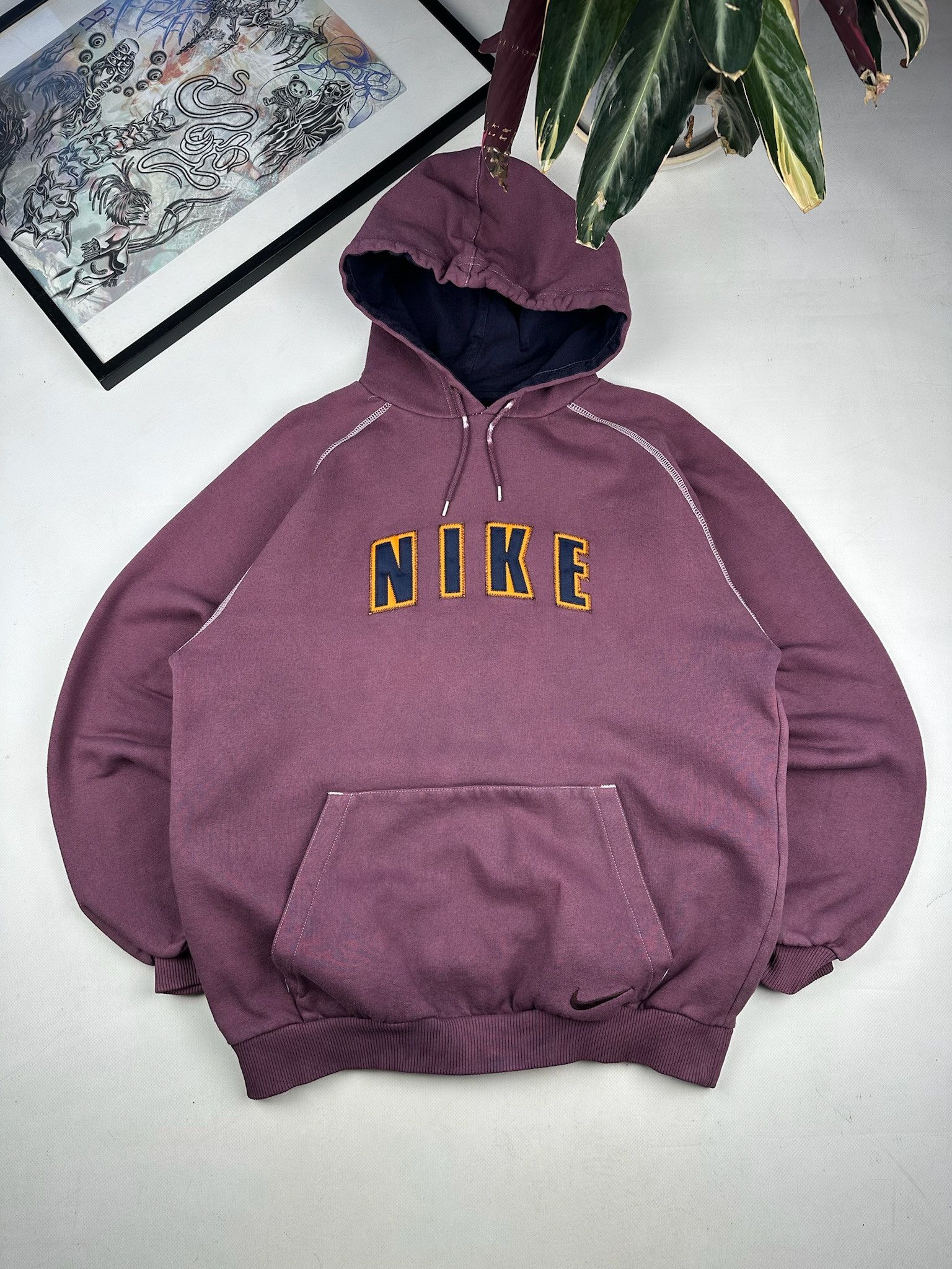 Nike hoodie vintage logo 90s