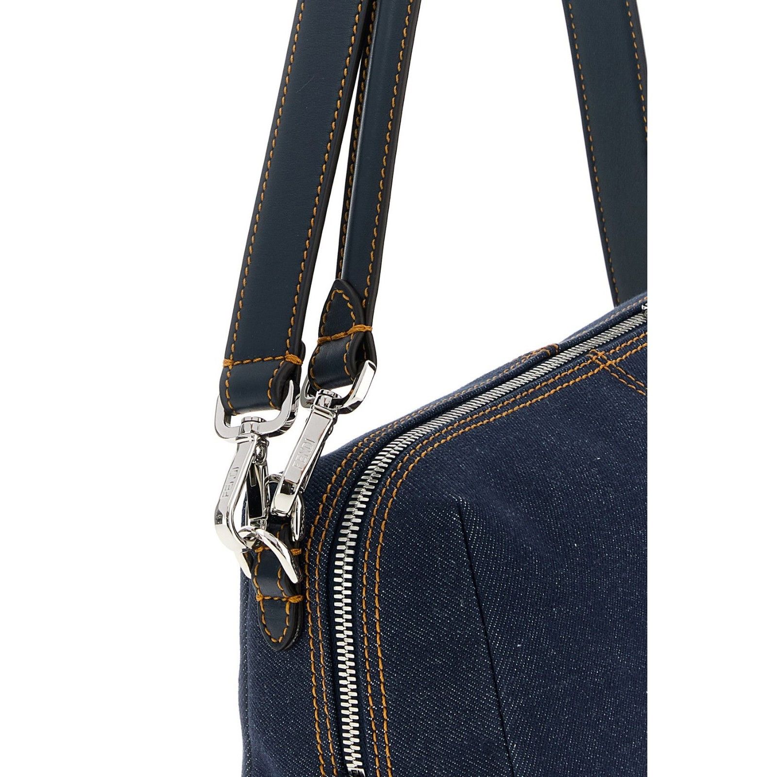 Fendi FENDI Lui Medium $2400 Dark Blue Denim Shoulder Bag New & Au Size ONE SIZE - 4 Thumbnail