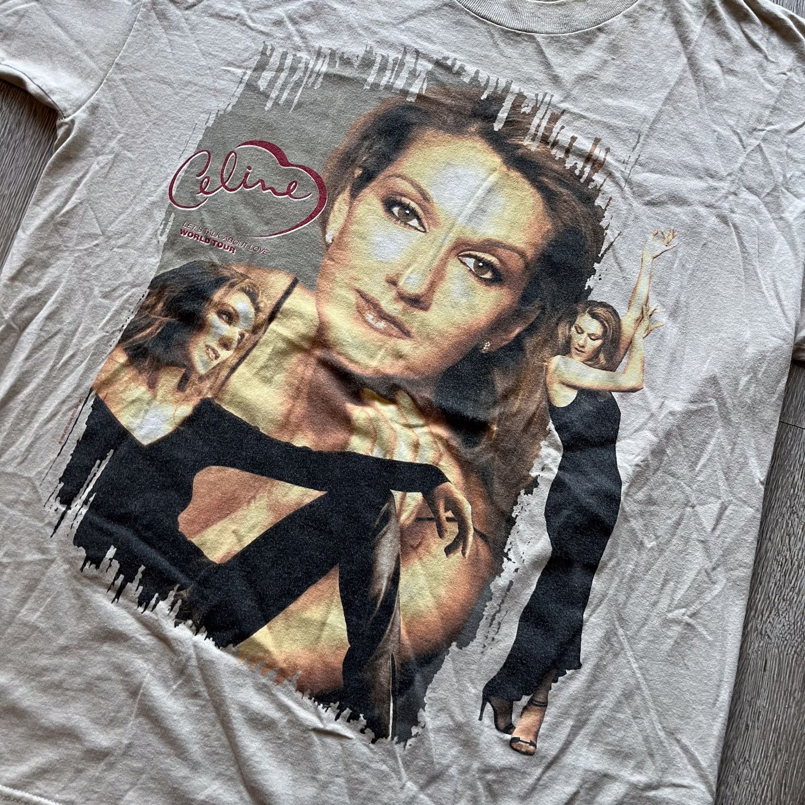 Vintage 1998 Celine Dion Lets Talk About Love World Tour T Shirt XL Size US XL / EU 56 / 4 - 2 Thumbnail