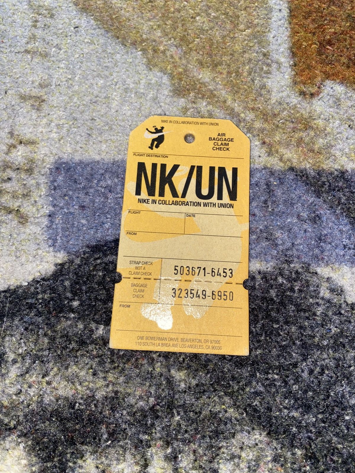 Nike × Union LA Nike Union Passport Tag Size ONE SIZE - 1 Thumbnail