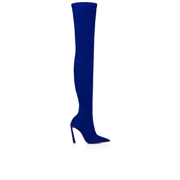 Christian Louboutin o1s1wg111224 Condora botta Alta 100 Veau in Blue Size US 6.5 / IT 36.5 - 4 Thumbnail