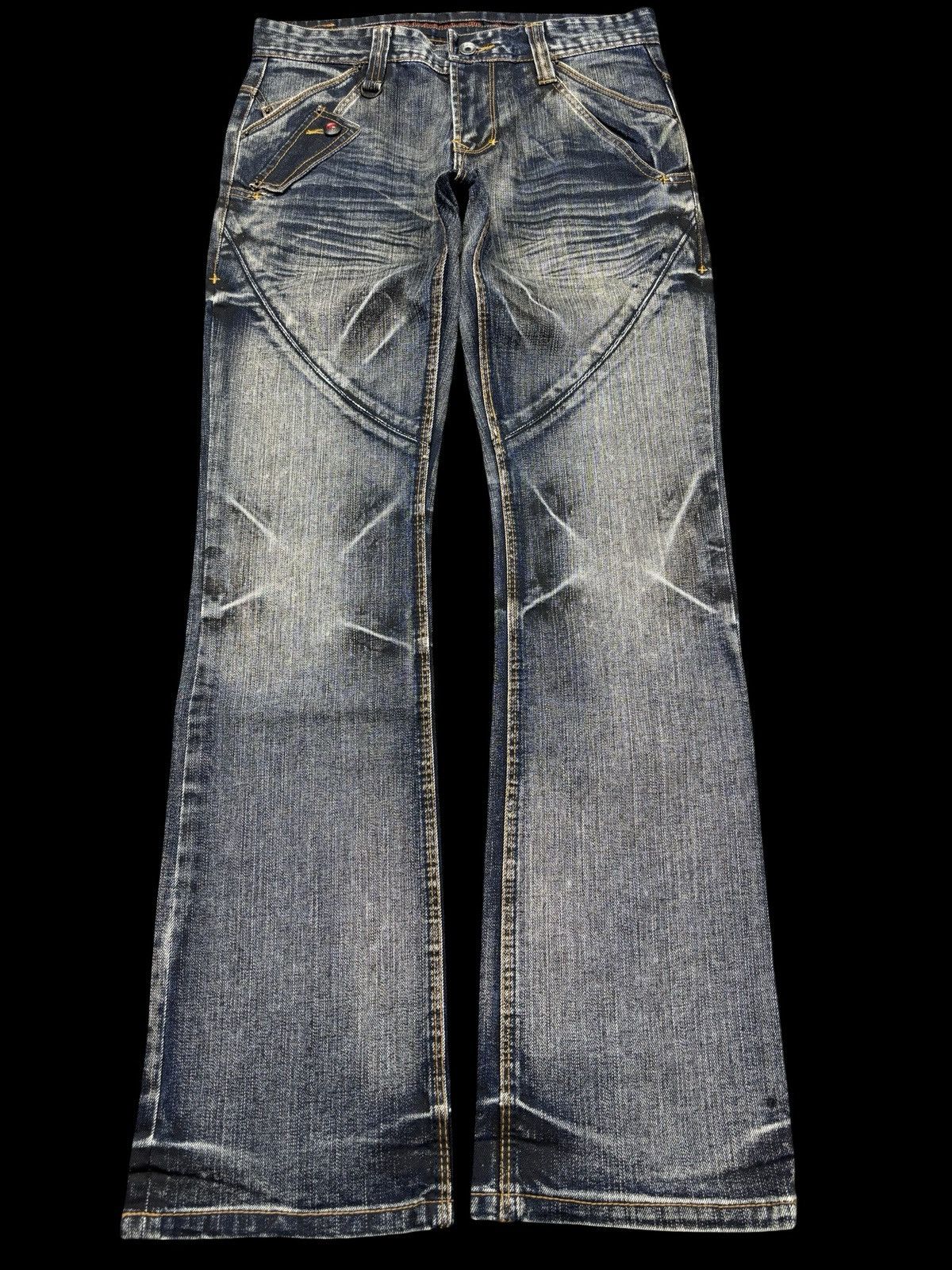 Japanese Brand 💥FLARE💥Archival Streetwear NCFM Sick Fades Denim F703 Size US 30 / EU 46 - 1 Thumbnail