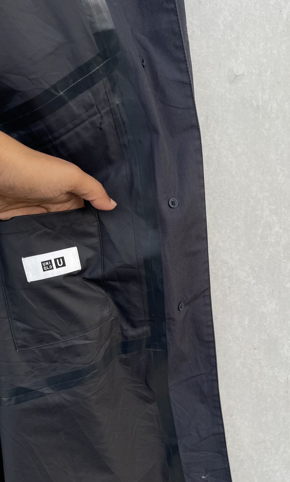 Lemaire × Uniqlo UNIQLO U LEMAIRE OVERSIZED WATERPROOF HOODED COAT Size US M / EU 48-50 / 2 - 7 Thumbnail
