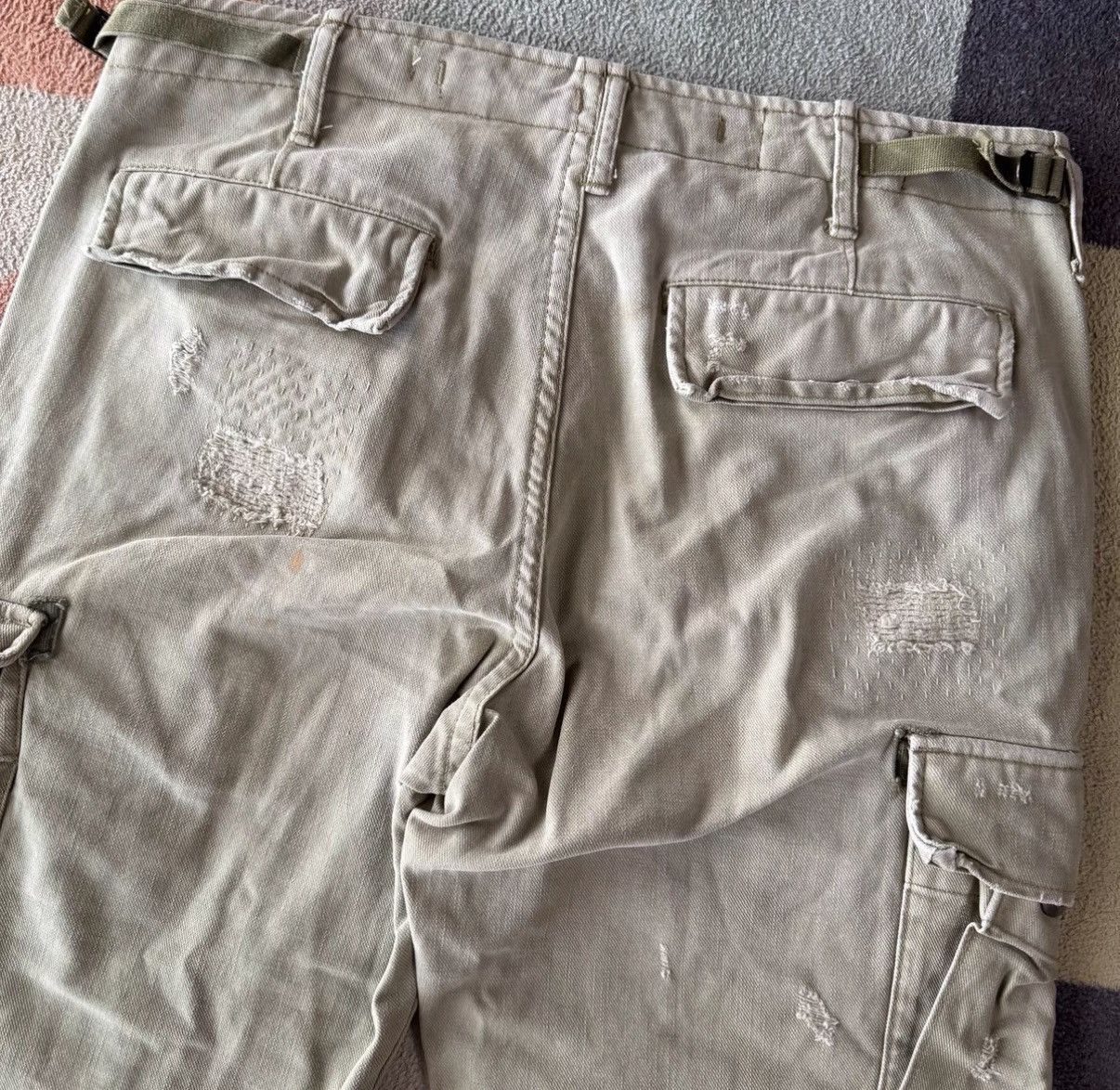 Denim & Supply Ralph Lauren Denim Supply Ralph Lauren RL Sashiko Patch Cargo Pants K22 Size US 29 - 7 Thumbnail