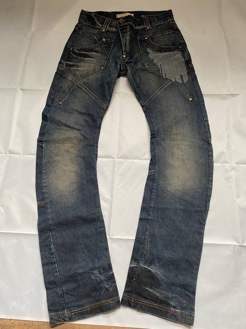 Bray Steve Alan × Designer Bray Steve Alan Distressed Jeans Straight Fit Size US 31 - 2 Thumbnail