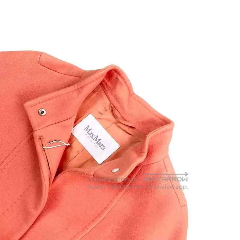 Max Mara MaxMara Orange Wool Coat for Women . Size XXS / US 00 / IT 34 - 3 Thumbnail