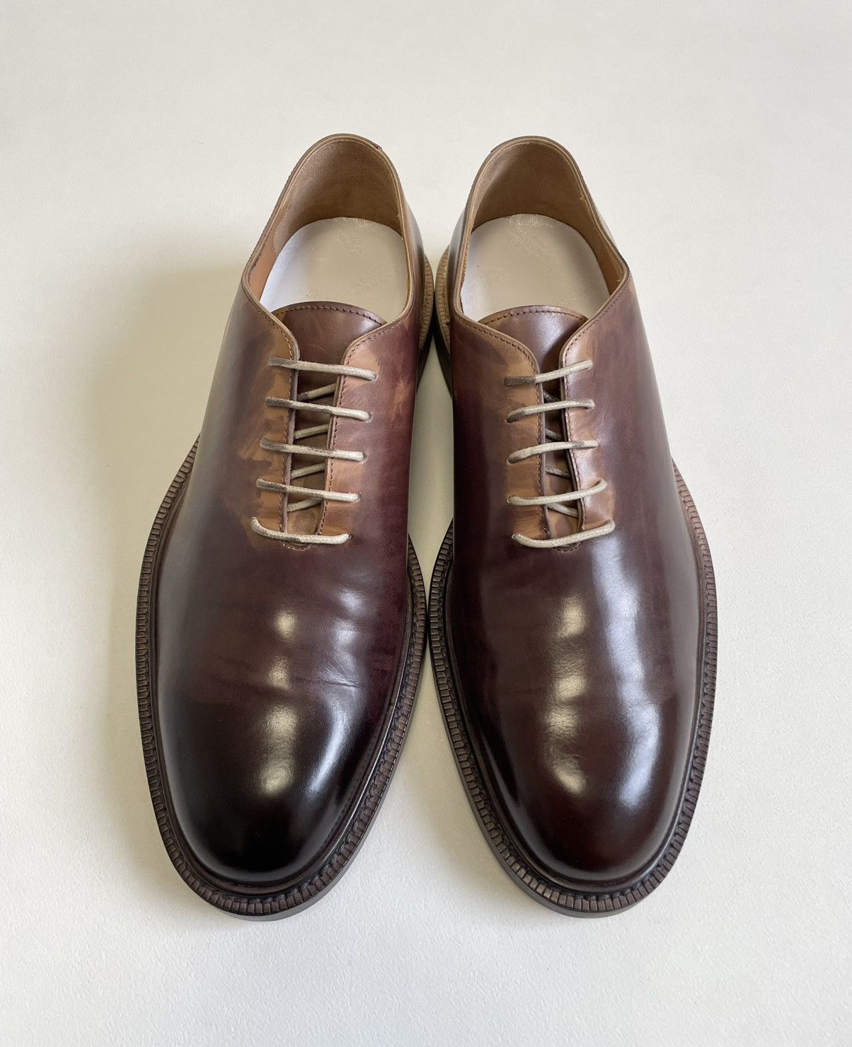 Maison Margiela A/W 17 ‘Hand Painted Patina’ Derby Shoes Size US 10 / EU 43 - 6 Thumbnail