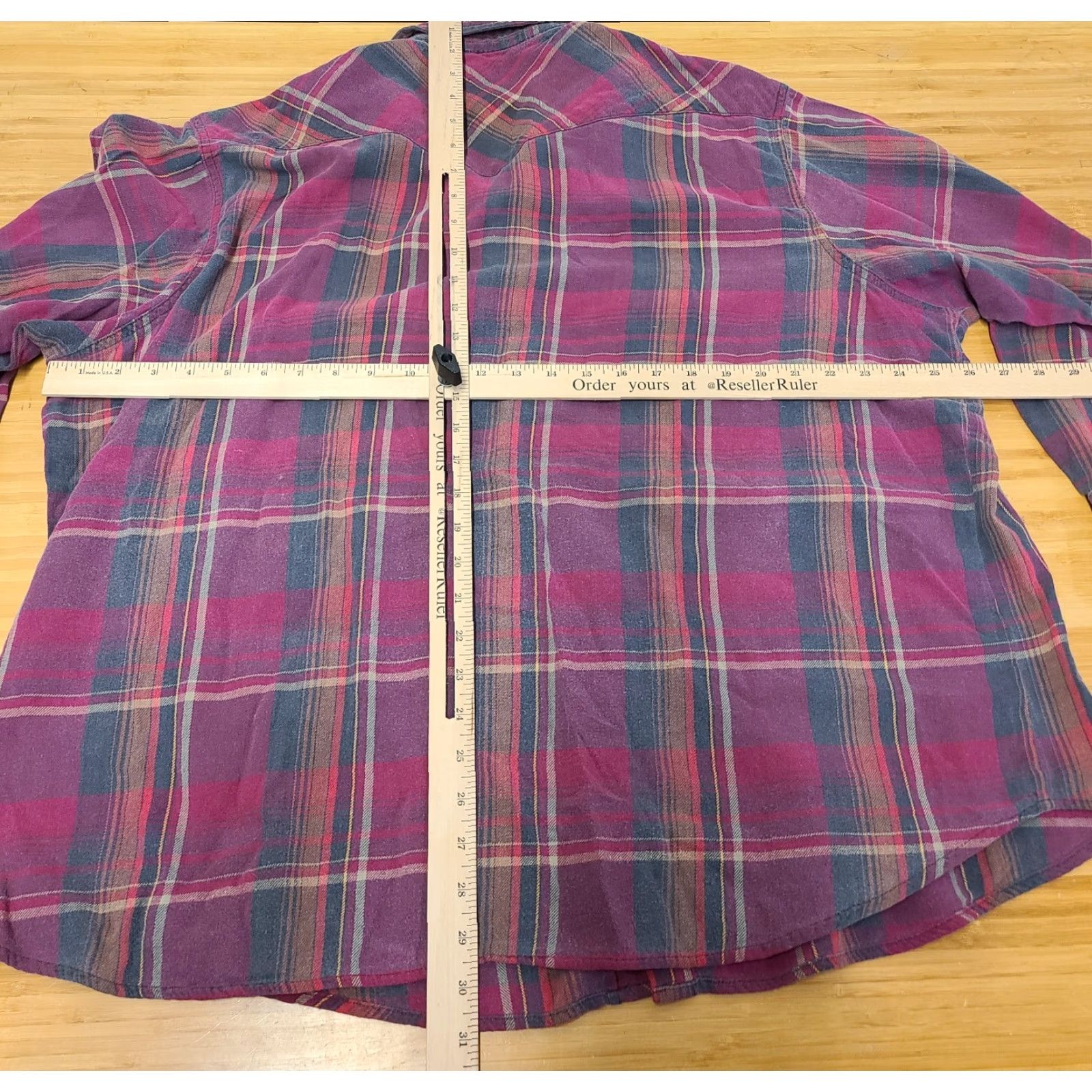 Wrangler Wrangler Shirt Mens 3XL Red Plaid Collared Snap Front Pockets Button-Up Western Big & Tall Size US XXL / EU 58 / 5 - 7 Thumbnail
