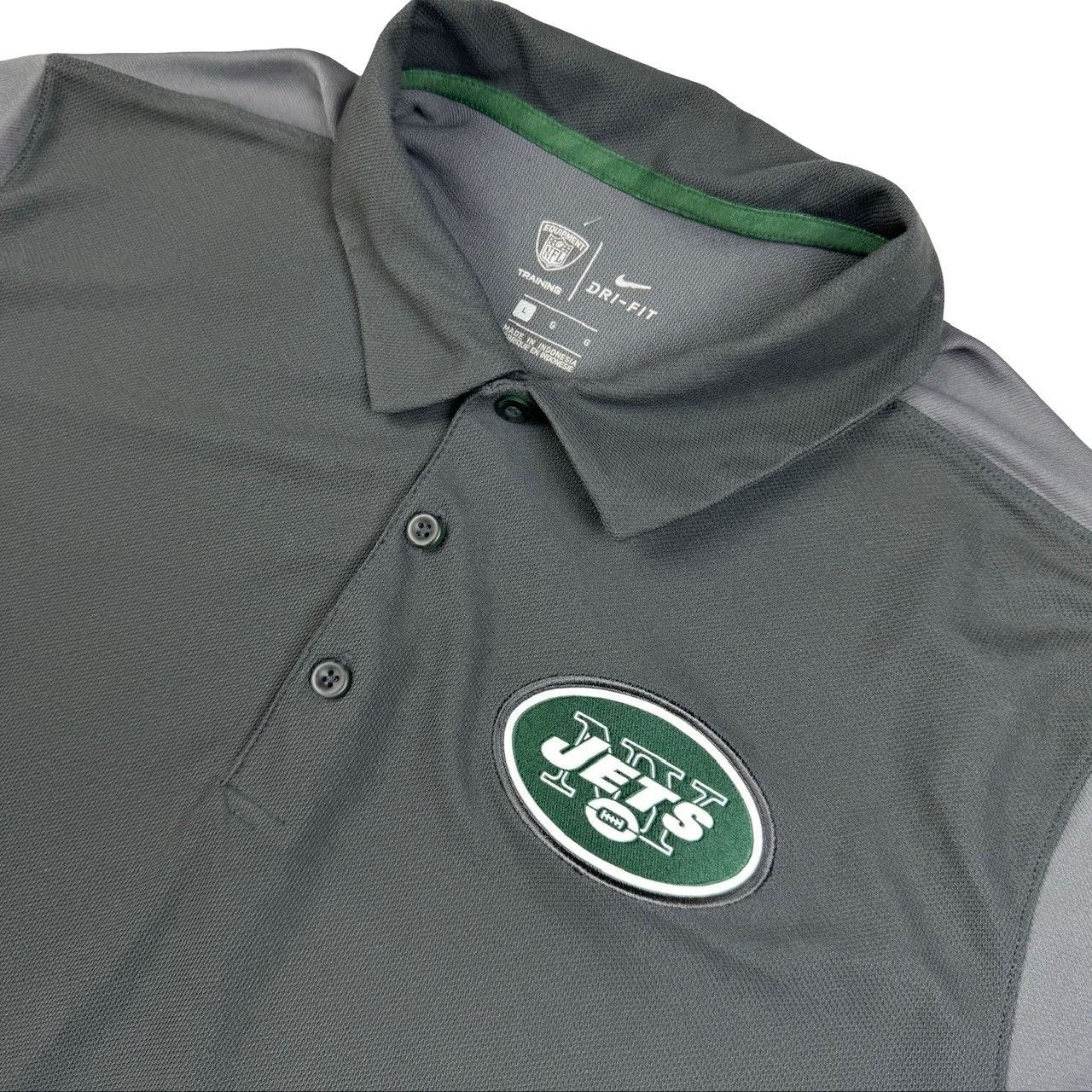 Nike New York Jets x Nike Men's NFL Equipment S/S Polo Shirt Gray Size US L / EU 52-54 / 3 - 1 Thumbnail