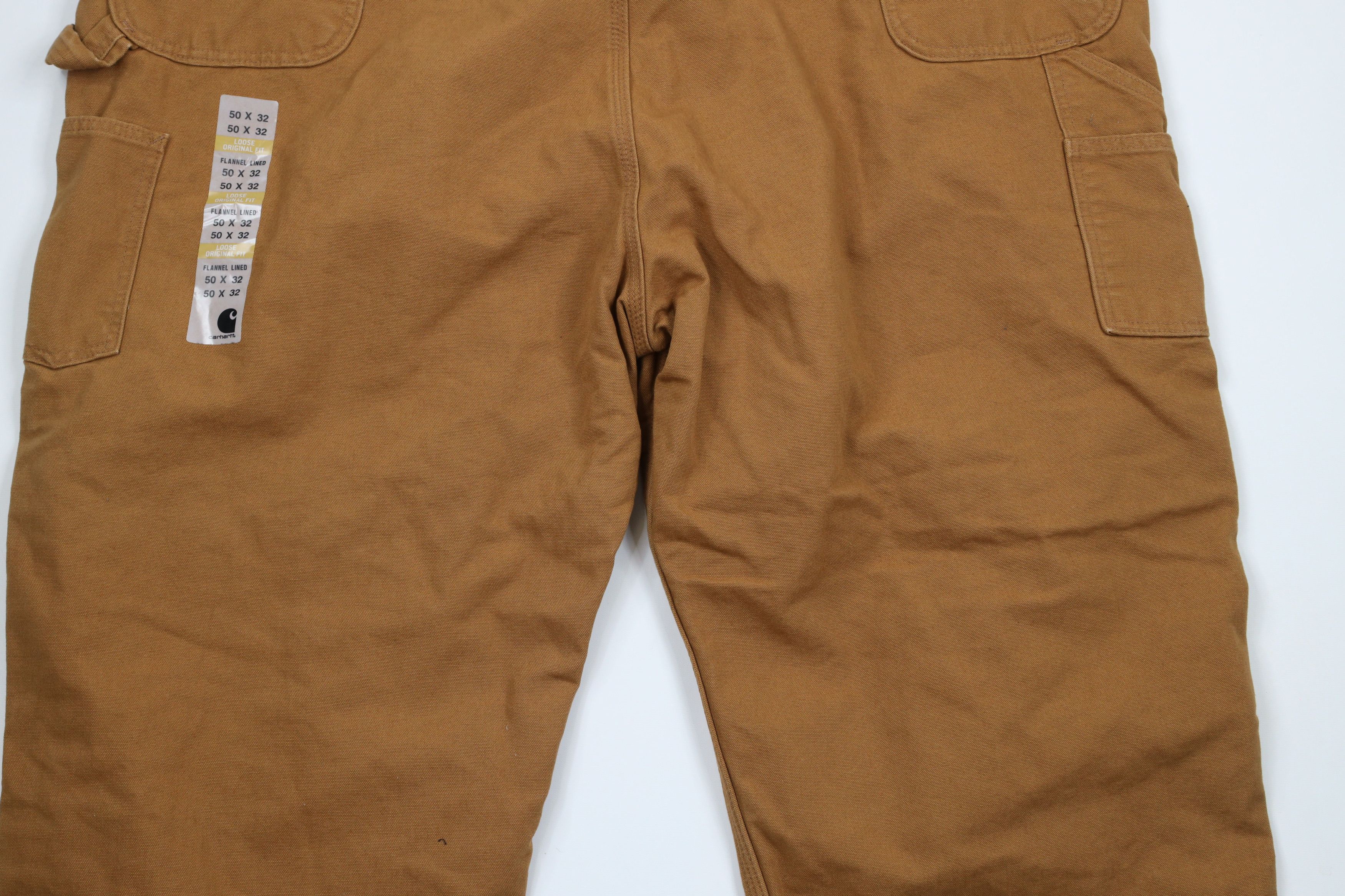 Carhartt × Vintage Deadstock Vintage Carhartt Wide Leg Dungaree Pants Brown Size US 44 / EU 60 - 9 Thumbnail