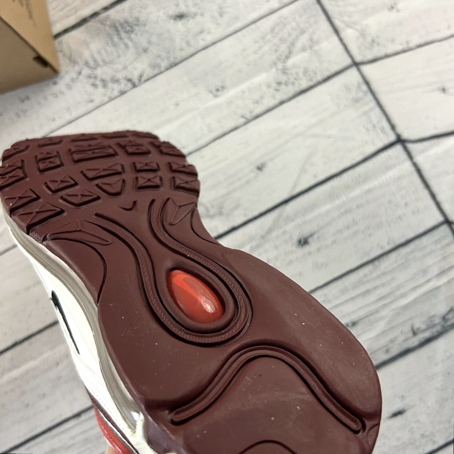 Nike **Nike Air Max 97 Men's White Dune Red Size 9 Refurbished** User: Nike Air Max 97 Men's White Dune Red Size 9 Refurbished Size US 9 / IT 39 - 5 Thumbnail