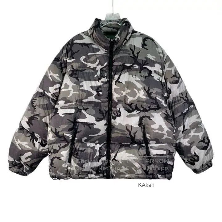 Celine Celine 23 Camouflage Logo Puffer Jacket. Size US S / EU 44-46 / 1 - 1 Thumbnail