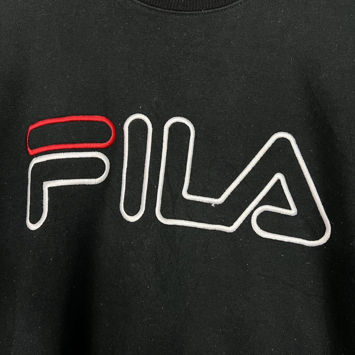 Fila FILA Embroidered Big Logo Crewneck Sweatshirt #4079-C185 Size US L / EU 52-54 / 3 - 3 Thumbnail