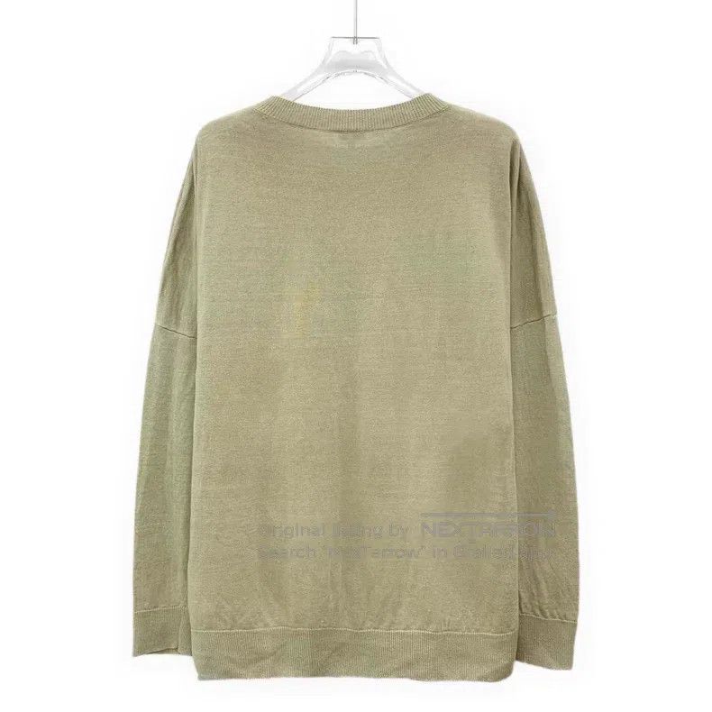 Loewe Loewe Brown Logo Letter Printed Linen Crew Neck Long Sleev Size XS / US 0-2 / IT 36-38 - 2 Thumbnail