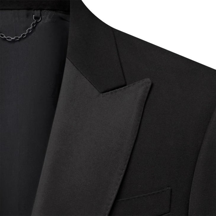 Louis Vuitton Single-Breasted Tuxedo Jacket - 50 M Size 50R - 3 Thumbnail
