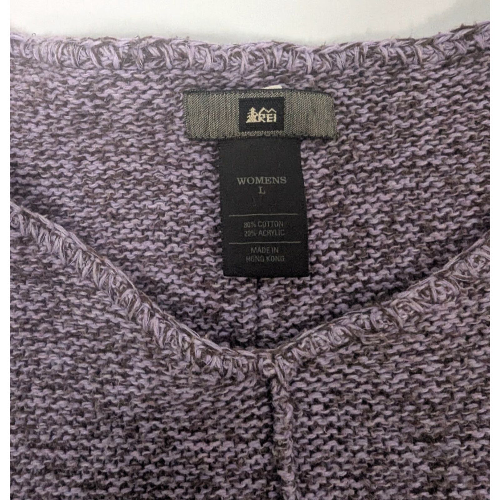Vintage VINTAGE REI Sweater Woman's Large Purple Marbled V-Neck Long Sleeve Sweater Size L / US 10 / IT 46 - 7 Thumbnail