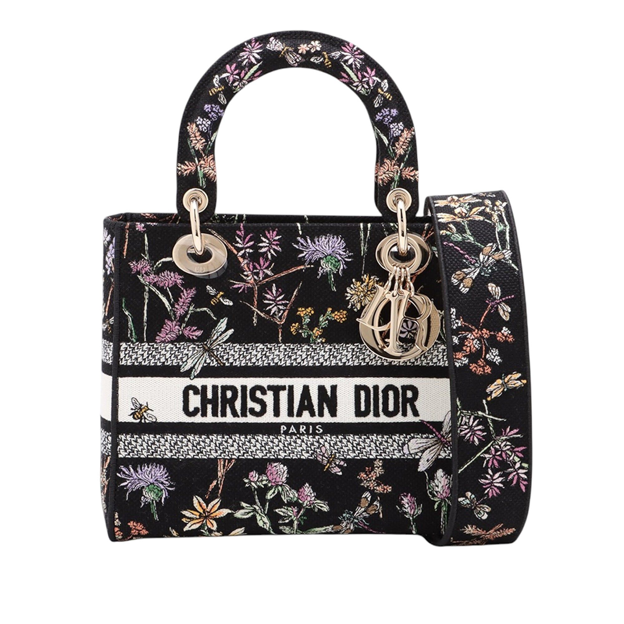 Dior Medium Embroidered Canvas Herbarium Lady D Lite Size ONE SIZE - 1 Thumbnail