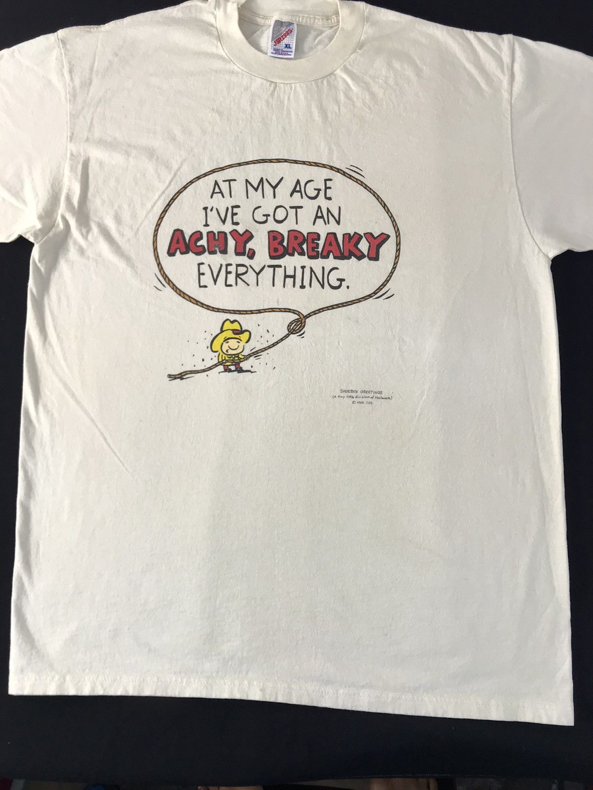 Vintage Shoebox Greeting Division Of Hallmark Humor Tee Size US XL / EU 56 / 4 - 2 Thumbnail