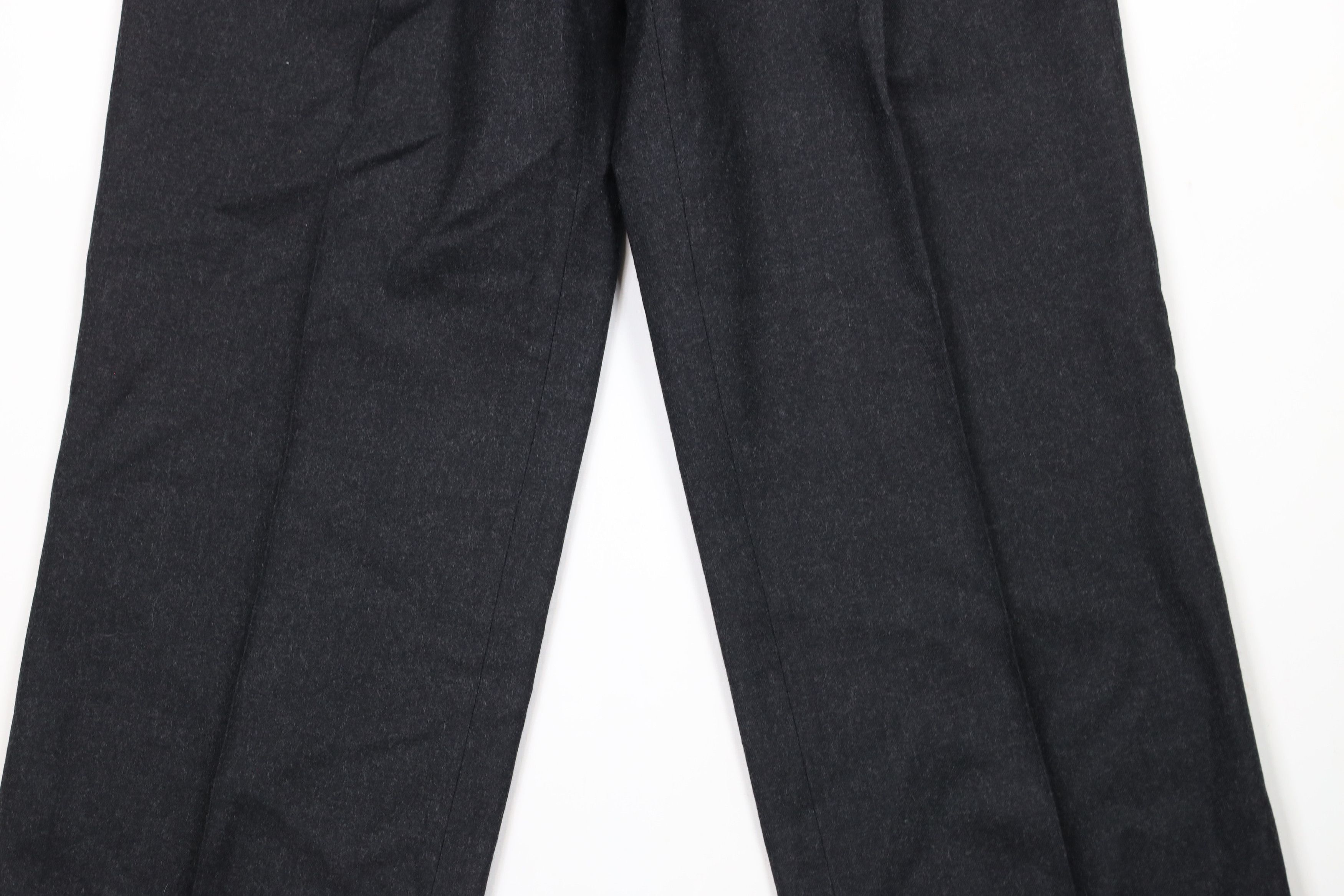 Vintage Vintage 90s Streetwear Wool Wide Leg Pants Charcoal Gray Size US 36 / EU 52 - 3 Thumbnail