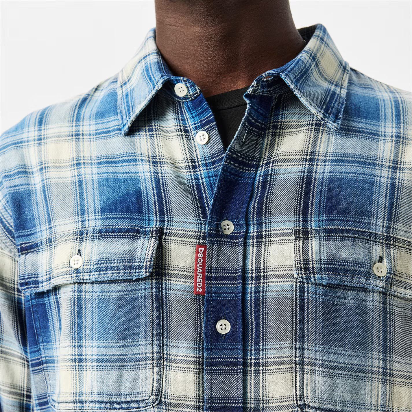 Dsquared2 o1g2r1mq0426 Checkered Cotton Shirt in Multicolor Size US S / EU 44-46 / 1 - 4 Thumbnail