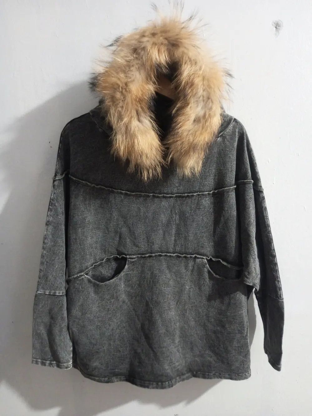 If Six Was Nine × Japanese Brand × Le Grande Bleu (L.G.B.) Vintage pattern Torso denim stretch fur hoodies Size US L / EU 52-54 / 3 - 1 Thumbnail